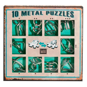 "10 Metal Puzzles. Set Verde"