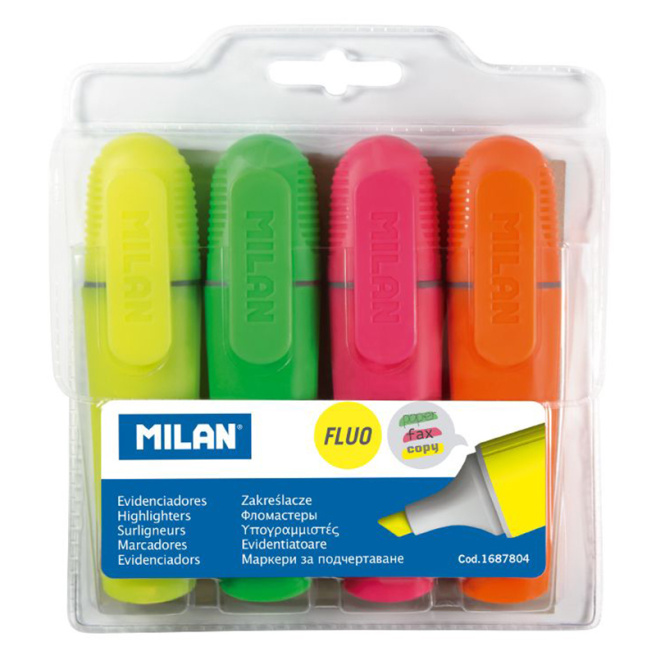 Set marker de text MILAN FLUO (4 culori)
