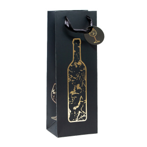 Pungă pentru cadouri Bottle 12x33x8,9 (mix 12 buc.)