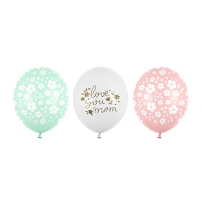 Balon, ILU Mom, floricele, Mix