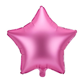 Balon de folie Stea, roz satin