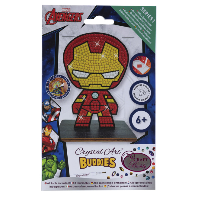 Figurină cu mozaic cu diamante. Iron Man