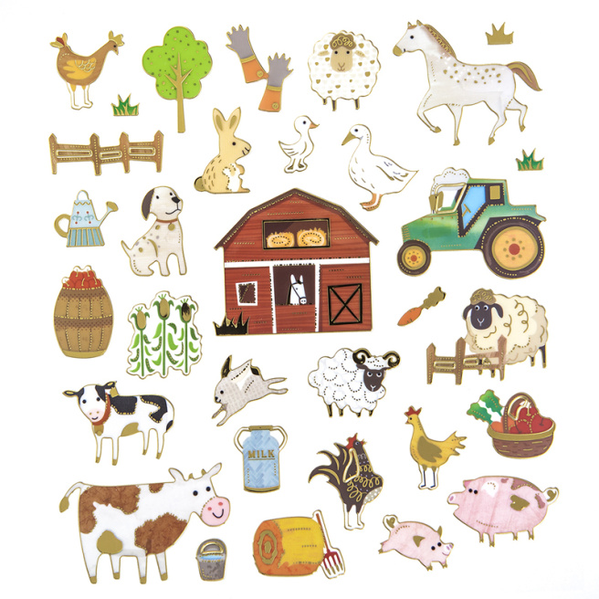 Autocolante - Farm, 32 bucăți