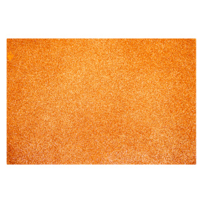 Foamiran EVA cu sclipici 1,8 mm, A4, culoare oranj