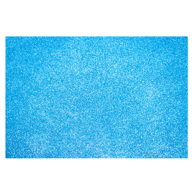 Foamiran EVA cu sclipici 1,8 mm, A4, culoare turcoaz