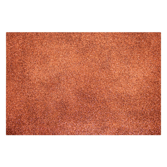 Foamiran EVA cu sclipici 1,8 mm, A4, culoare cafenie