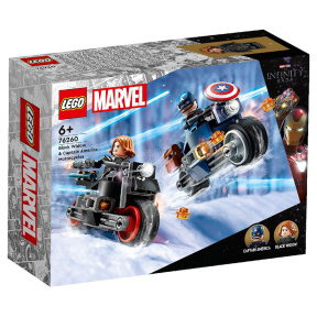 Конструктор LEGO Marvel Черная Вдова и Капитан Америка на мотоциклах