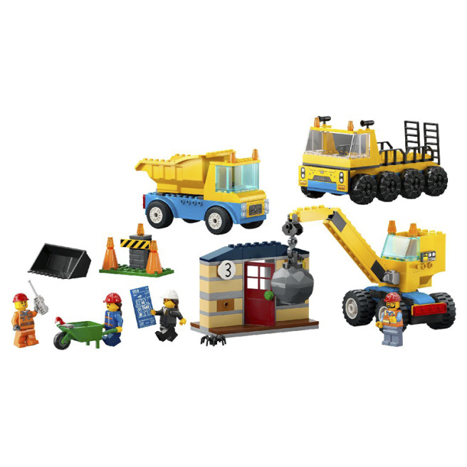 Конструктор LEGO City Строительный спец.транспорт и шаровой кран для сноса зданий