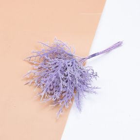 Декор, букет веточек, 15 см, 10 шт, цвет фиолетовый