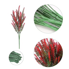Декор для творчества, полевые цветы, 32 см, красные