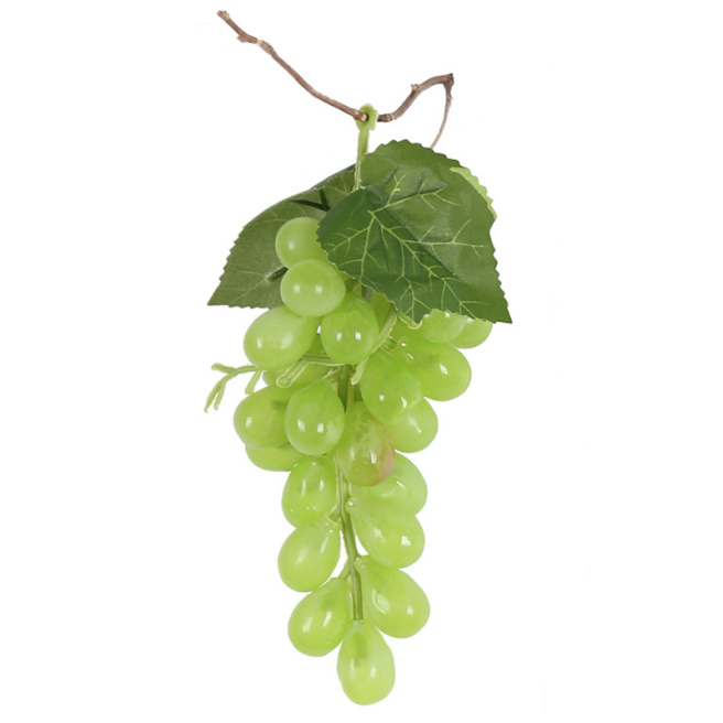 Fructe pentru decor, Strugure, verde 24 bobițe, 15 cm