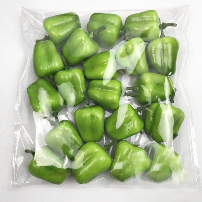 Set legume pentru decor, Ardei dulci, 20 buc, verde