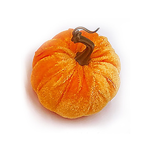 Dovleac din catifea, 9 cm, portocaliu