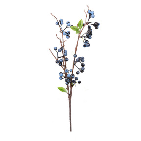 Ветка с плодами, 42 см, цвет синий
