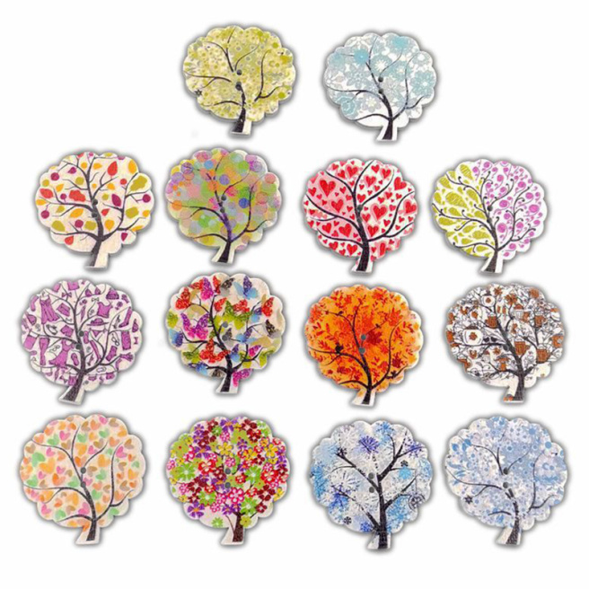 Set nasturi MIX copaci 1, 30 buc