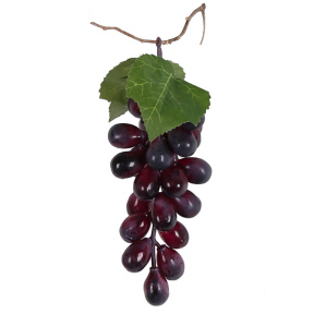 Fructe pentru decor, Strugure, roșu 24 bobițe, 15 cm