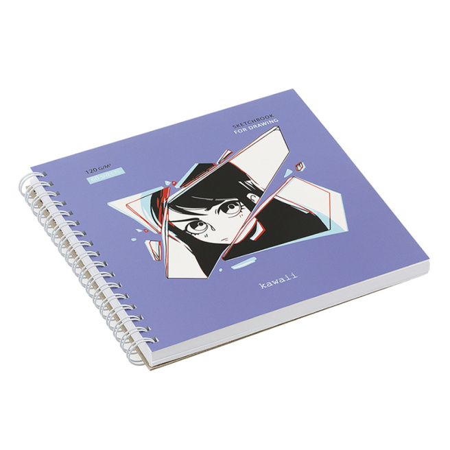 Sketchbook MESHU "Kawaii", cu spirală, A5, 60 foi