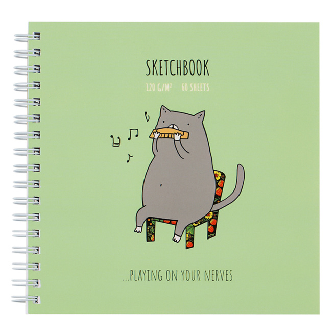 Sketchbook MESHU "Harmonicat", cu spirală, А5, 60 foi