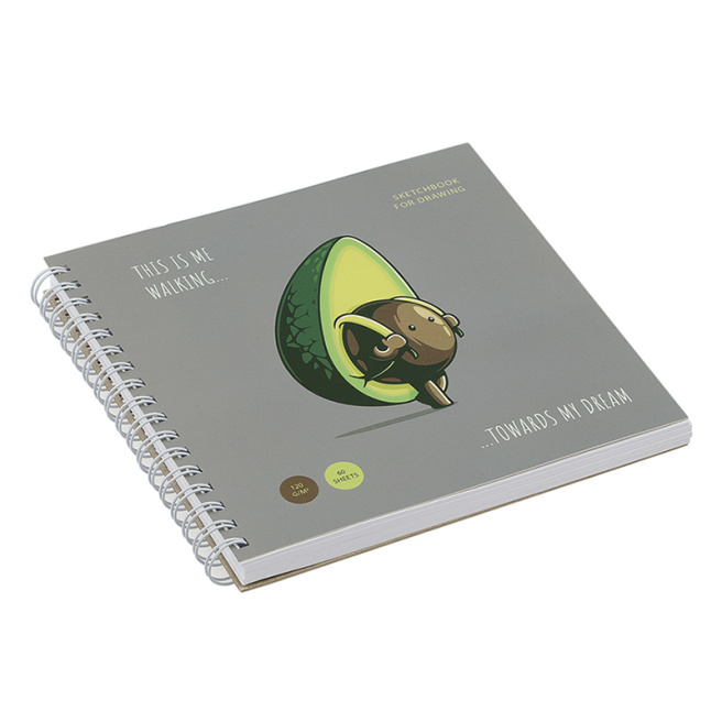 Sketchbook MESHU "Avocadreams", cu spirală, А5, 60 foi