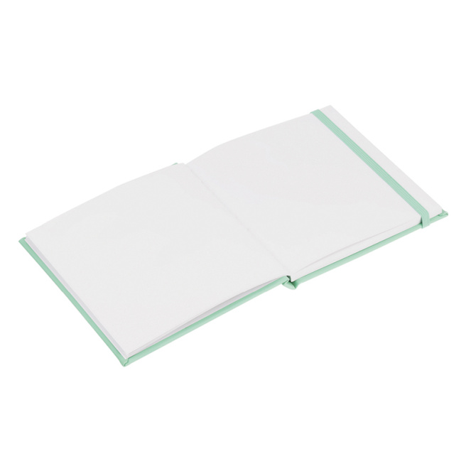 Sketchbook Greenwich Line, turcoaz, piele artificială, cu elastic, 40 foi