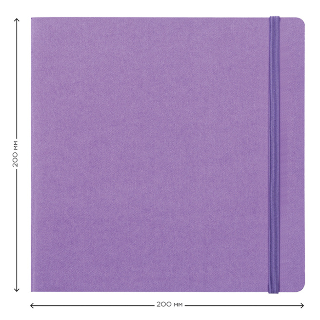 Sketchbook Greenwich Line, mov, 100% bumbac, cu elastic, 18 foi