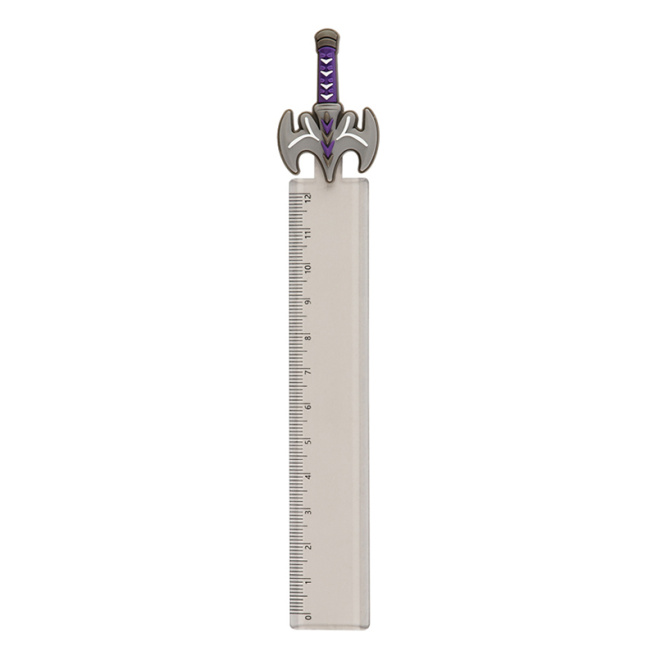 Линейка MESHU 12см "Grey sword" пластиковая, асортимент