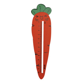 Riglă pentru copii MESHU "Carrot" din lemn, 12см , asortiment