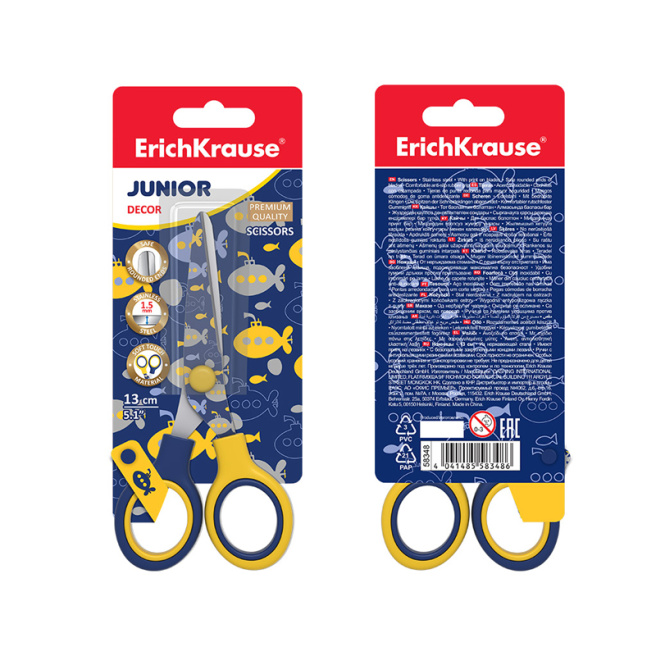 Ножницы Erich Krause Junior Decor Submarine 13 см
