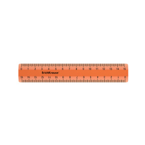 Riglă din plastic ErichKrause Neon 15 cm, orange