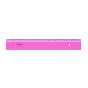 Riglă din plastic ErichKrause Neon 30 cm, roz