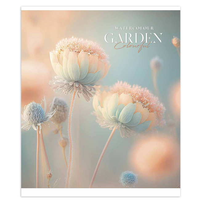 Тетрадь 48 листов клетка Школярик 3247 Macro garden