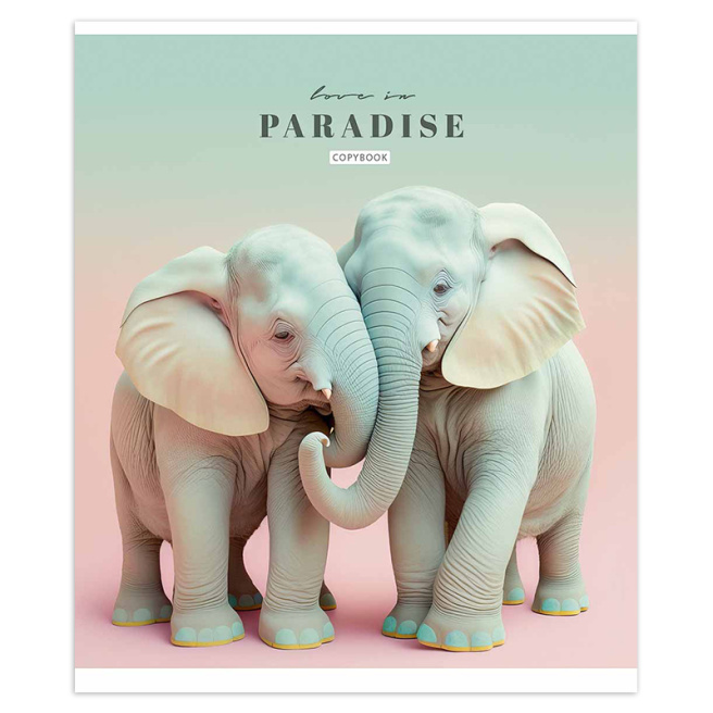 Тетрадь 48 листов линейка Школярик 3256 Love in paradise