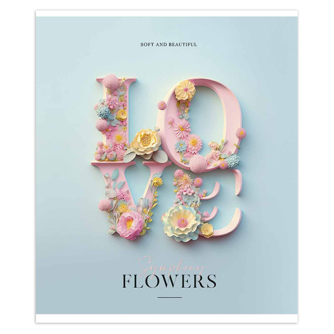 Caiet 48 foi linie Shkolyarik 3255 Flower symphony