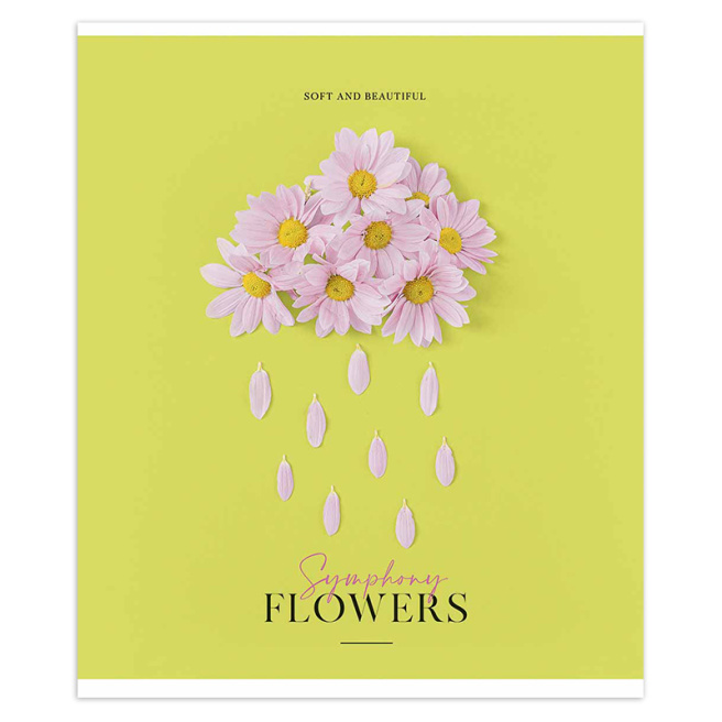 Caiet 48 foi linie Shkolyarik 3255 Flower symphony