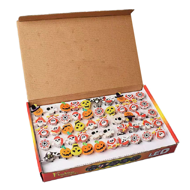 Halloween, Inel cu LED pentru copii MIX- 1 buc