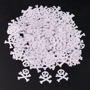 Paiete Halloween, Craniu și oase, alb, 50 g