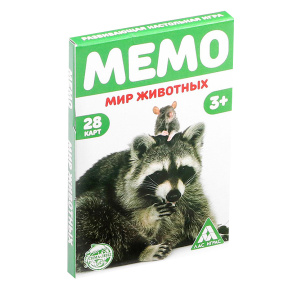 Настольная игра "Мемо. Мир животных"