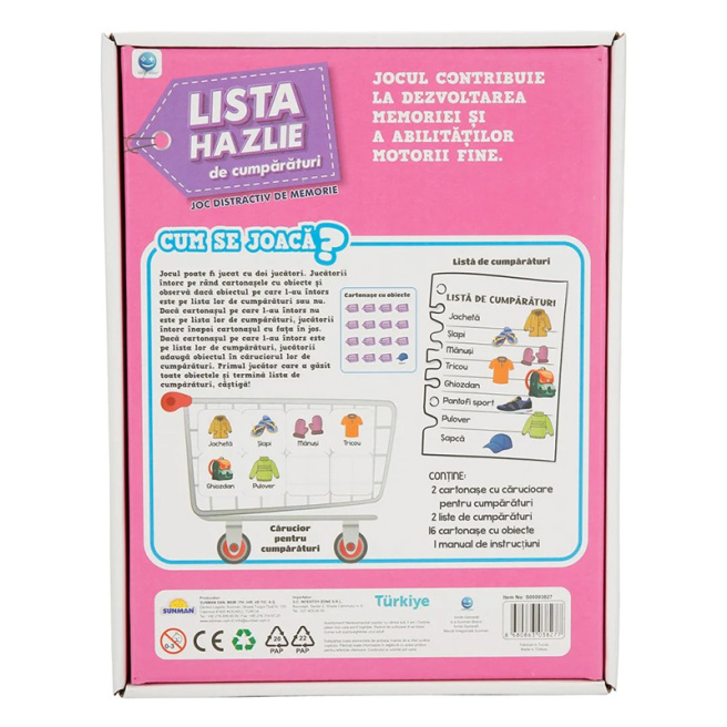 Настольная игра "Список покупок" (RO)
