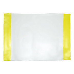 Copertă A4, transparentă 120 mkm, cu margini galbene
