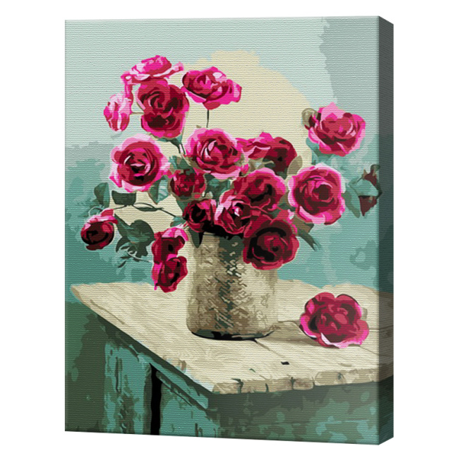 Buchet ciclamen, 30х40 см, картина по номерам