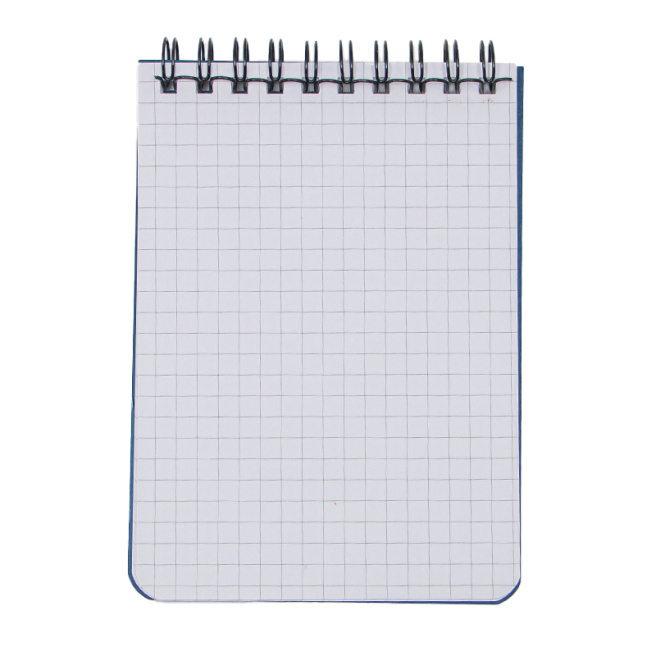 Blocknotes A7, pătrățele albastru