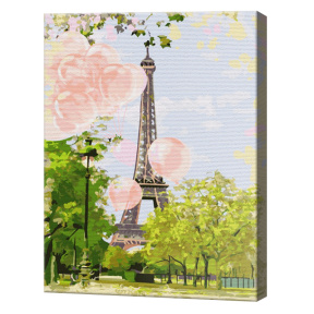 Париж в объективе, 40х50 см, картина по номерам