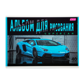 Album pentru desen Blue Lamborghini 40 foi 70 gr/m