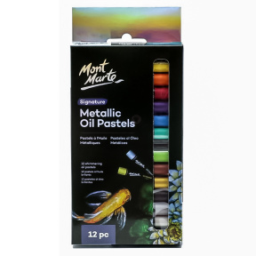 Set pasteluri Metallic Oil Pastels 12 culori