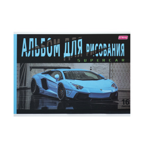 Album pentru desen Blue Lamborghini 16 foi 70 gr/m