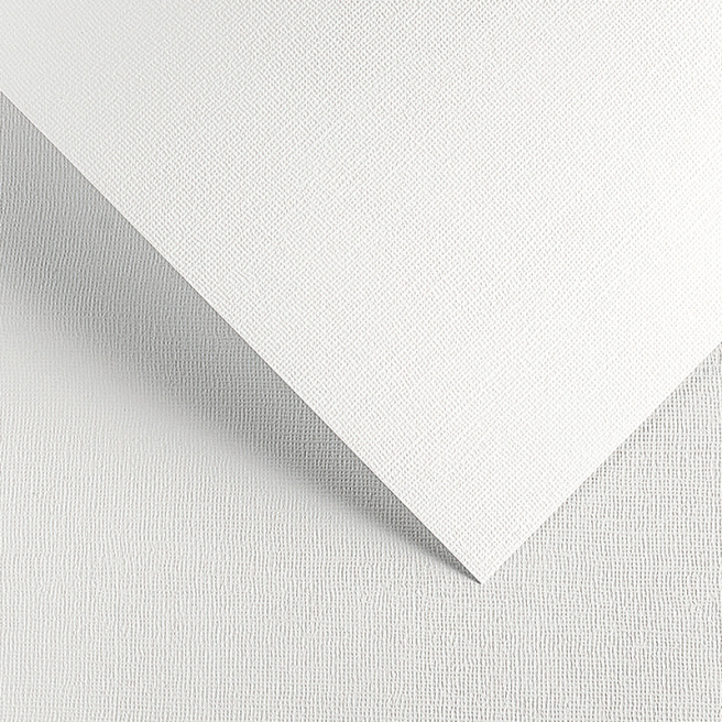 Дизайнерский картон GPapieru A4 LINEN, белый, 1 лист, 230гр