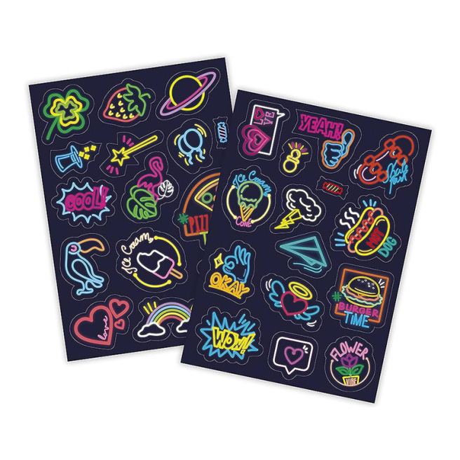 Stickere Crea Idea Neon Lights
