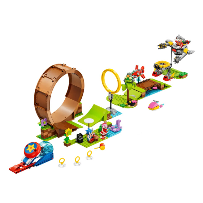 Constructor LEGO Sonic The Hedgehog Testul buclei în zona Green Hill al lui Sonic