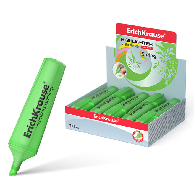 Textmarker ErichKrause V-12 Spring, verde