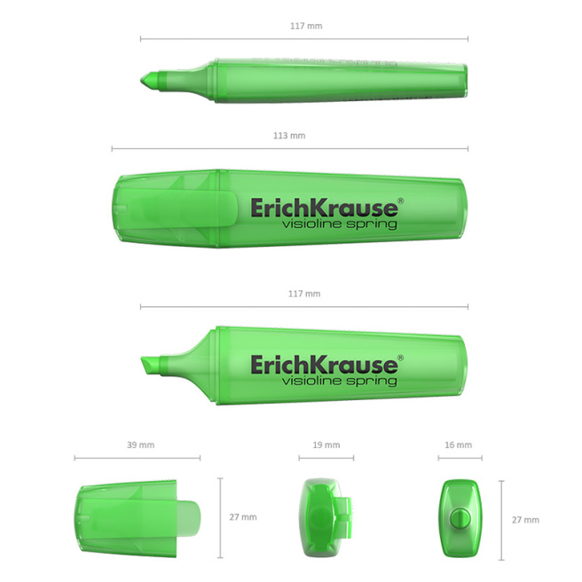 Textmarker ErichKrause V-12 Spring, verde
